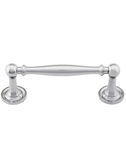Rhode Cabinet Pull - 3 7/8 inch Center-to-Center in Polished Chrome.